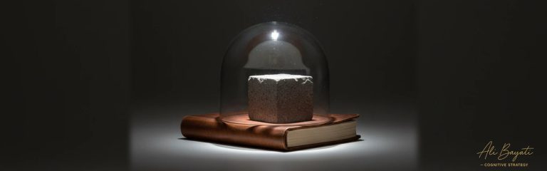 نمایش فرمول اعتماد در تصمیم‌ سازی شناختی، ثبات معنا بر پایه دانش مستند و حفاظت‌ شده در مدل فکری علی بیاتی.