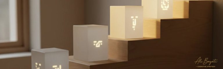 نمایش ارزش‌ گذاری مرحله‌ ای در مدل شناختی علی بیاتی، افزایش معنا و اعتبار یک ساختار از طریق سطوح تصمیم‌ گیری.